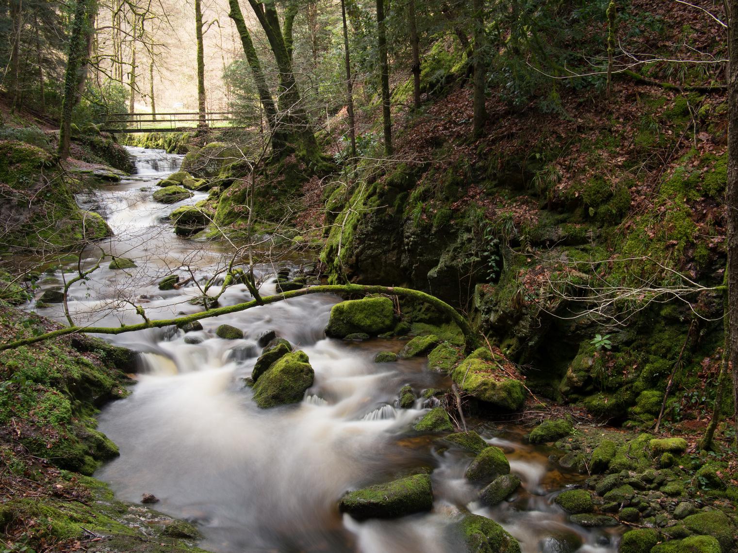 An den  Gerolsauer Wasserfällen