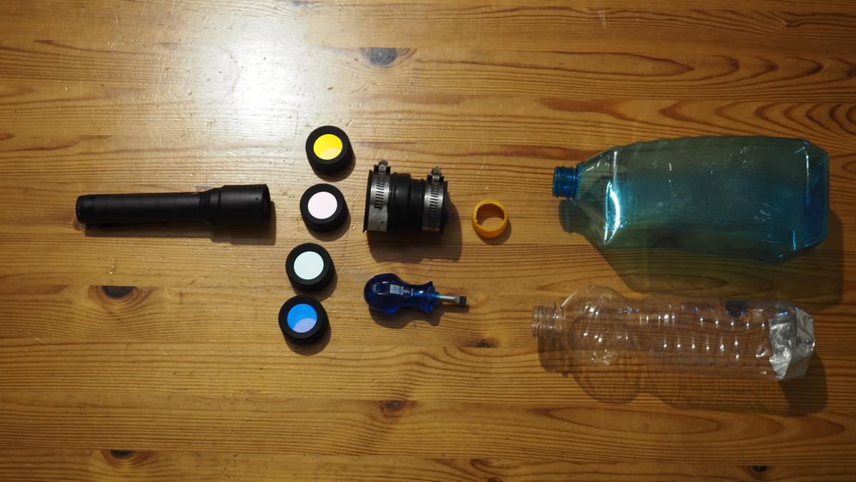 Flasche zum Lightpainting